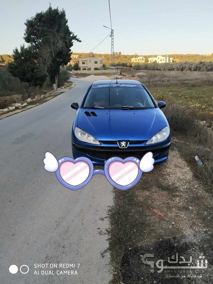 بيجو 206 موديل سنة 2008 شو بدك من فلسطين