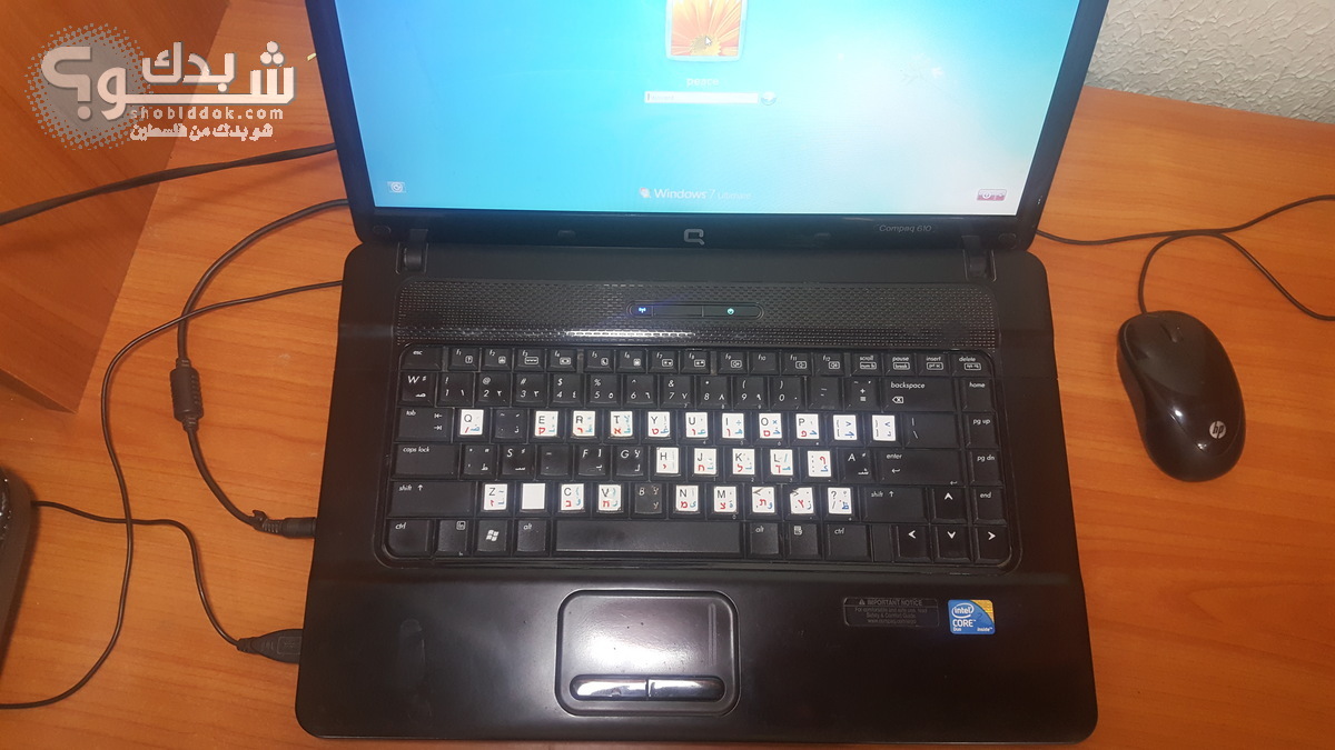 كومبيوتر لاب توب hp compaq 610 مستعمل للبيع